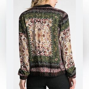 NWT Sans Souci M Floral Jacket